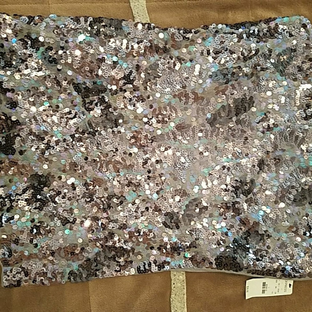 Express sequin tube top